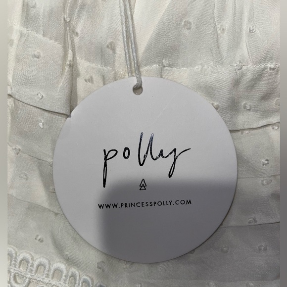 White Princess Polly Spaghetti Strap Ruffle Dress (Size US 0, NEW WITH TAGS) - Picture 5 of 5